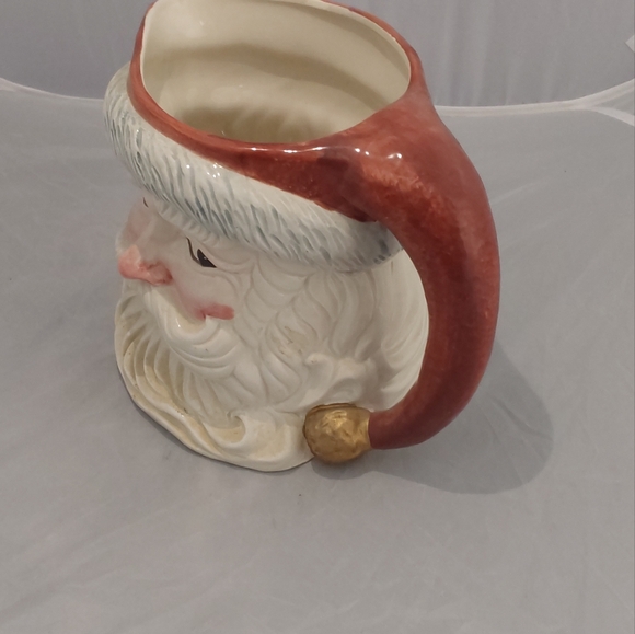 Fitz and Floyd Santa Pitcher . - Picture 2 of 4
